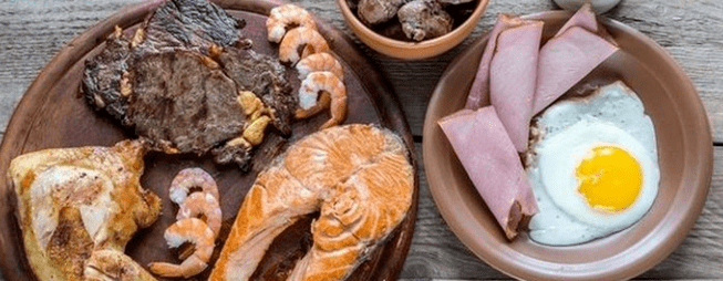 Ducan diet with high protein content